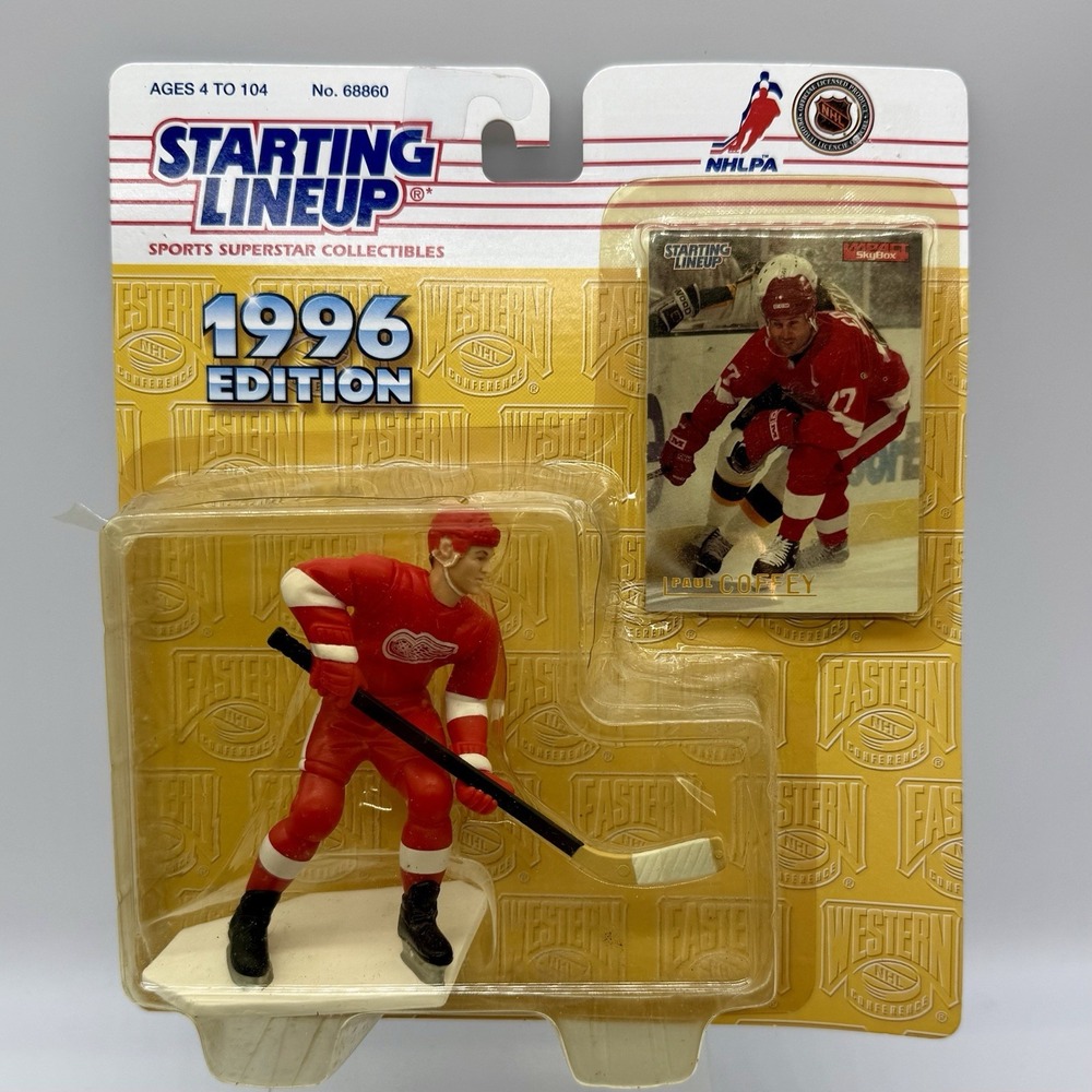 1996 Paul Coffey Detroit Red Wings Starting Lineup Figurine & Trading Card NOTES